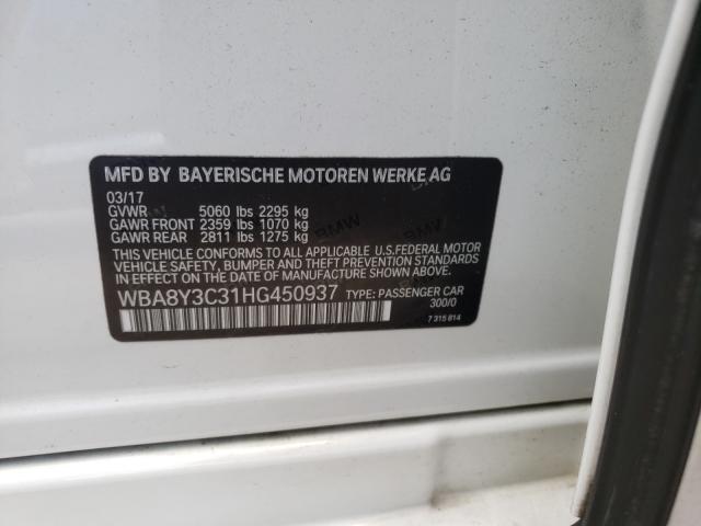 2017 BMW 340 XIGT WBA8Y3C31HG450937