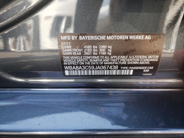 2018 BMW 320 XI WBA8A3C59JA067438