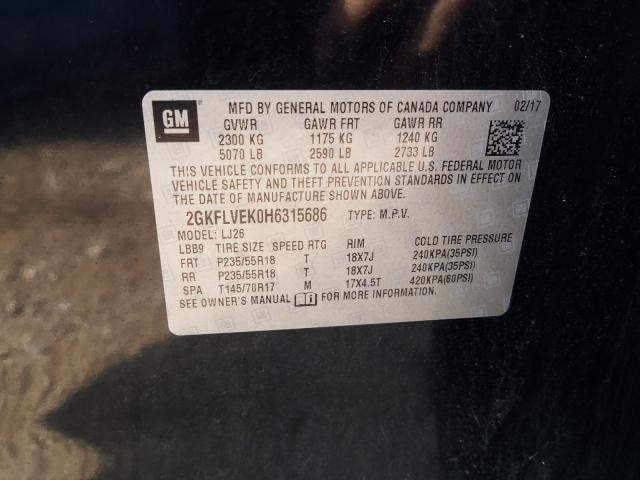 2017 GMC TERRAIN DE 2GKFLVEK0H6315686
