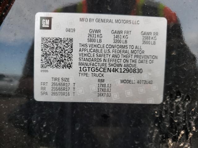 2019 GMC CANYON SLE 1GTG5CEN4K1290830
