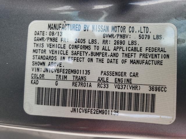 2014 INFINITI Q60 BASE JN1CV6FE2EM901135