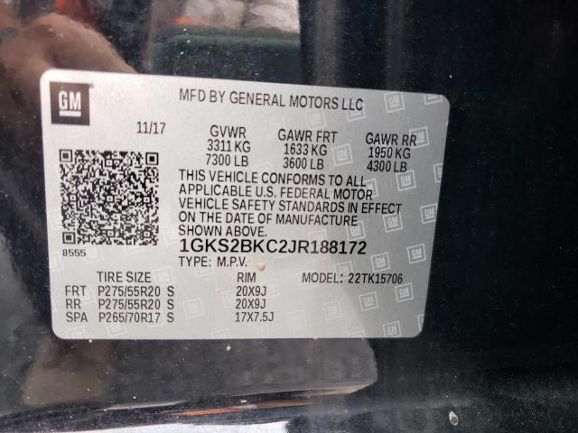 2018 GMC YUKON SLT 1GKS2BKC2JR188172