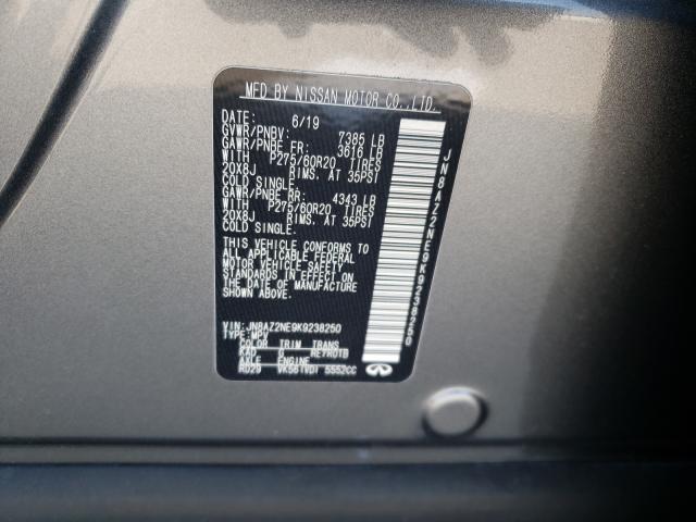 2019 INFINITI QX80 LUXE JN8AZ2NE9K9238250