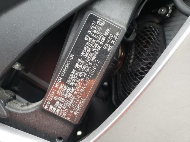 2018 SUZUKI GSX-R750 JS1GR7MA6J2100622