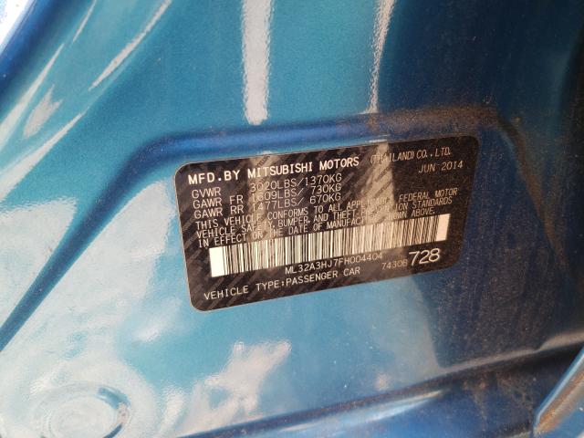 2015 MITSUBISHI MIRAGE DE ML32A3HJ7FH004404