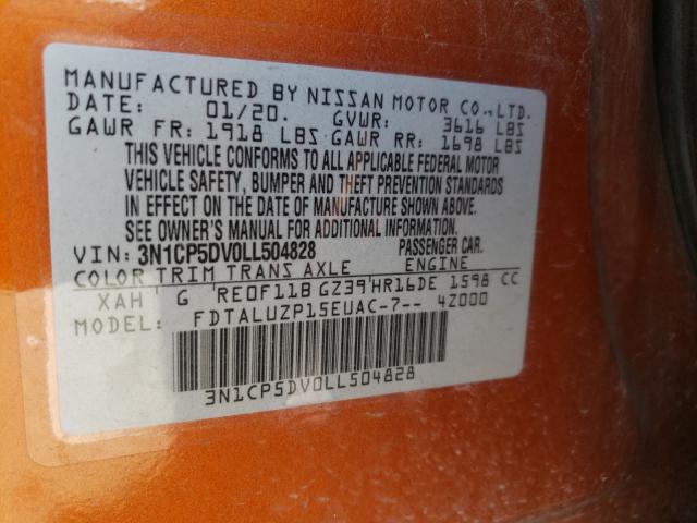 2020 NISSAN KICKS SR 3N1CP5DV0LL504828