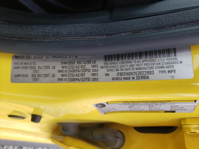 2014 FIAT 500L TREKK ZFBCFADH2EZ022993