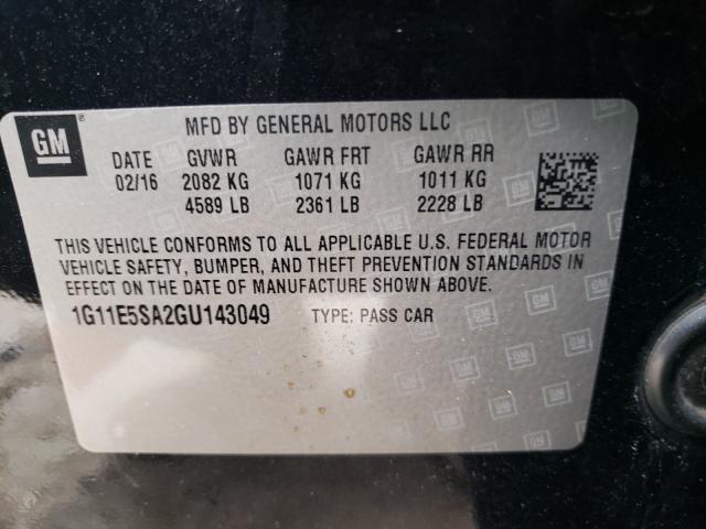 2016 CHEVROLET MALIBU 1G11E5SA2GU143049