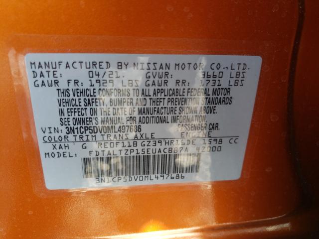 2021 NISSAN KICKS SR 3N1CP5DV0ML497686