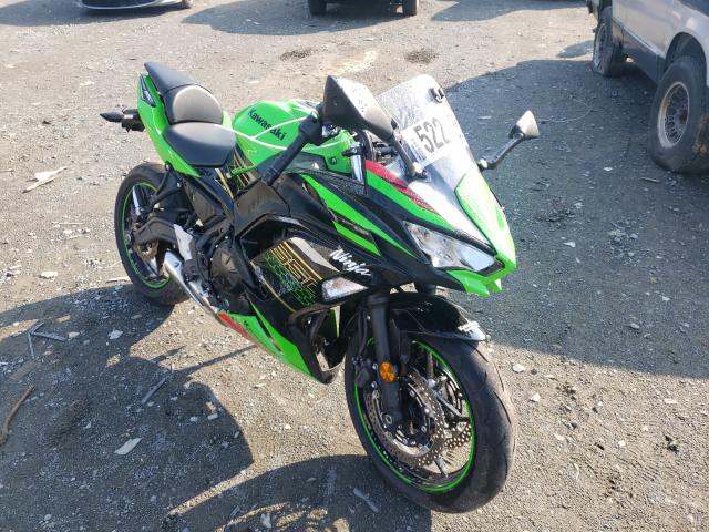 Salvage cars for sale from Copart Waldorf, MD: 2020 Kawasaki EX650 N