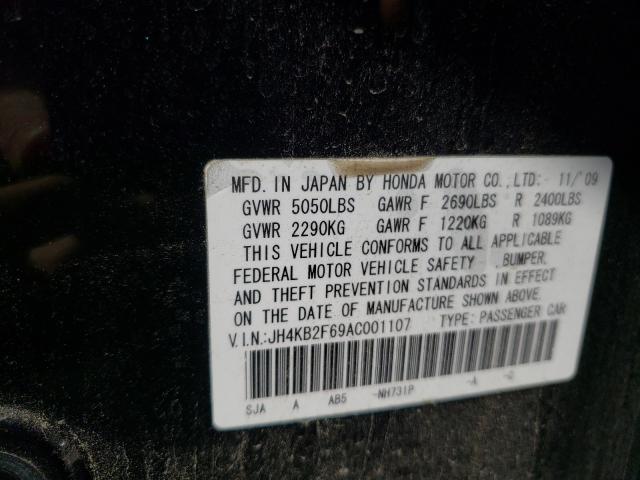 2010 ACURA RL JH4KB2F69AC001107