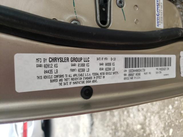 2010 DODGE CALIBER SX 1B3CB4HA8AD641730