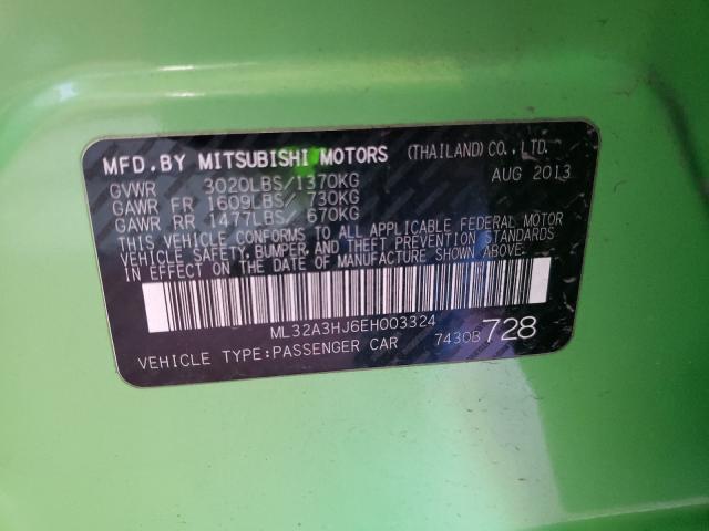 2014 MITSUBISHI MIRAGE DE ML32A3HJ6EH003324