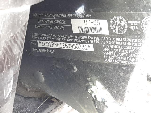 2006 HARLEY-DAVIDSON FLHTCUSE 1HD1PRE126Y950231