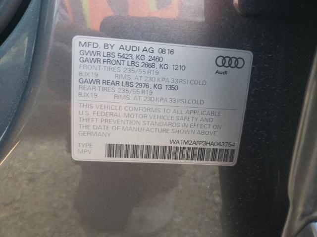 VIN WA1M2AFP3HA043754 2017 Audi Q5, Premium Plus no.10