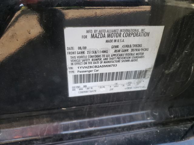 2010 MAZDA 6 S 1YVHZ8CB2A5M06753
