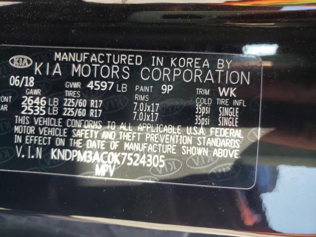 2019 KIA SPORTAGE L - KNDPM3AC0K7524305