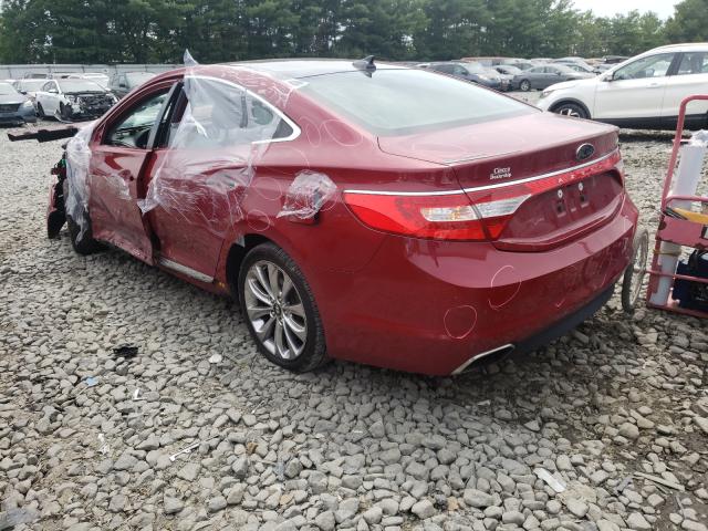 2016 HYUNDAI AZERA LIMI KMHFH4JG0GA529907