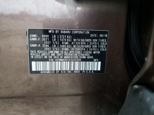 2019 SUBARU ASCENT TOU 4S4WMARD7K3420586