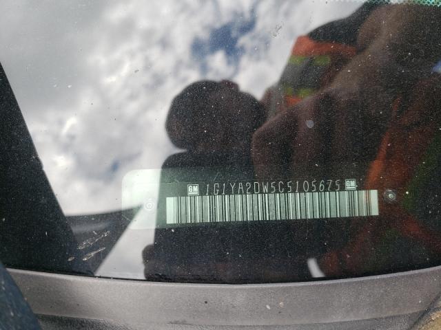 2012 CHEVROLET CORVETTE 1G1YA2DW5C5105675