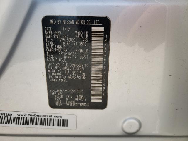 2012 INFINITI QX56 JN8AZ2NF1C9519016