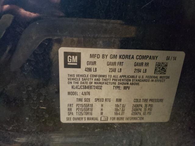 2014 BUICK ENCORE KL4CJCSB4EB724032