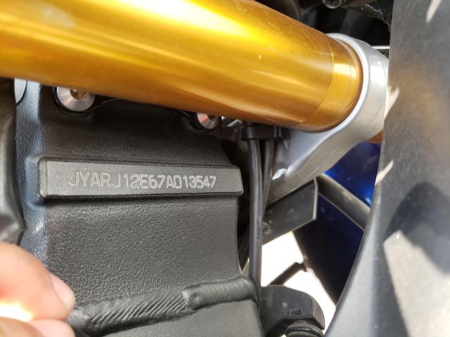 2007 YAMAHA YZFR6 L JYARJ12E67A013547
