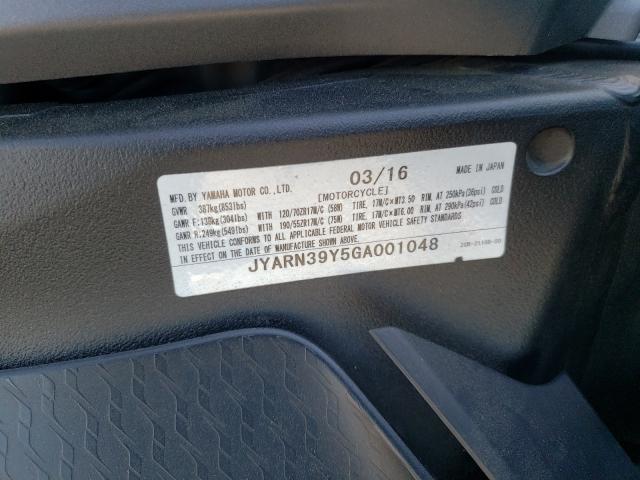 2016 YAMAHA YZFR1 C JYARN39Y5GA001048