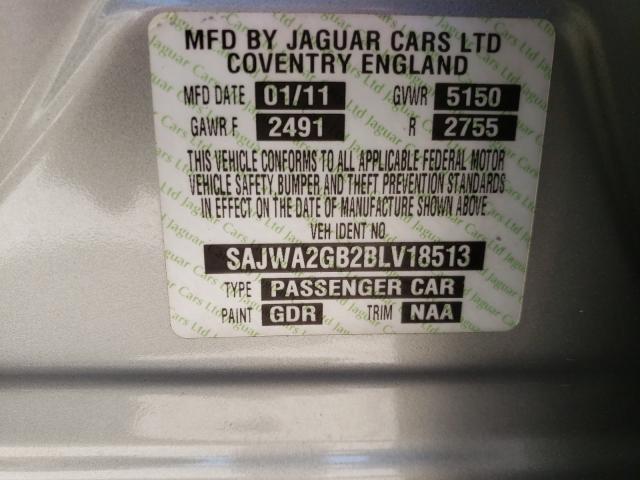 2011 JAGUAR XJL SAJWA2GB2BLV18513