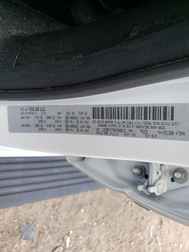 2019 RAM 1500 LIMIT 1C6SRFHT7KN780513