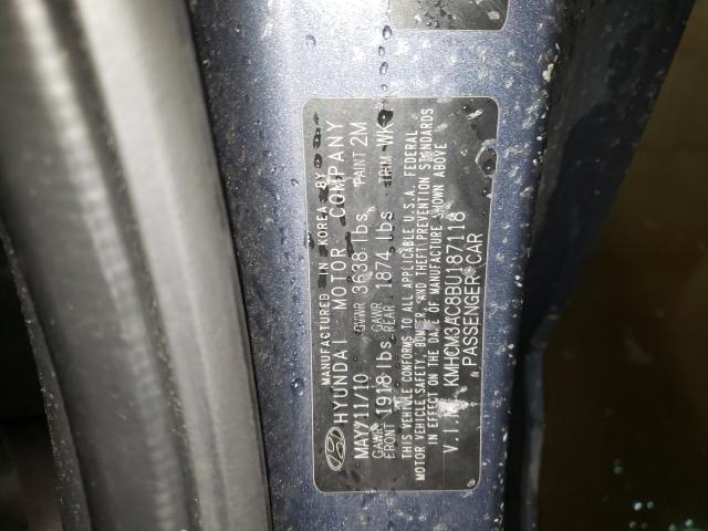 2011 HYUNDAI ACCENT GL KMHCM3AC8BU187118