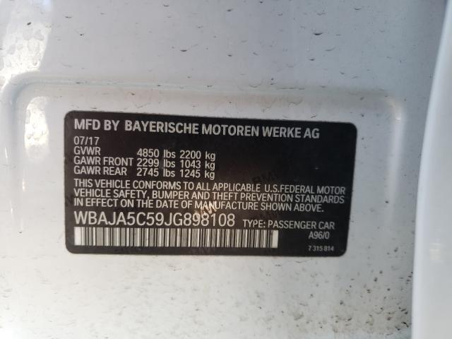 2018 BMW 530 I WBAJA5C59JG898108