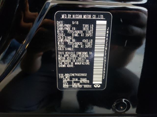 2019 INFINITI QX80 LUXE JN8AZ2NE7K9228932