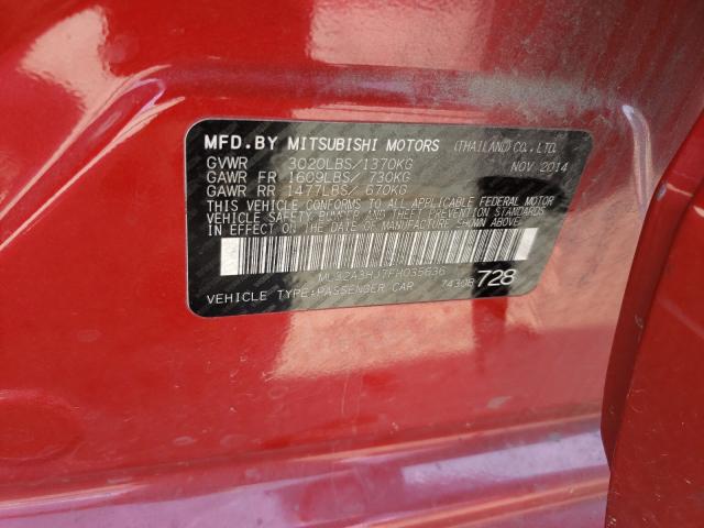 2015 MITSUBISHI MIRAGE DE ML32A3HJ7FH035636