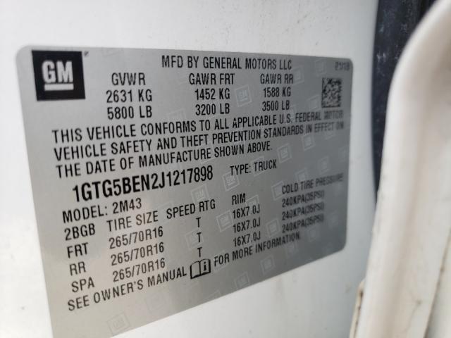 2018 GMC CANYON 1GTG5BEN2J1217898