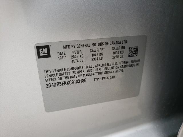 2012 BUICK REGAL 2G4GR5EKXC9133186