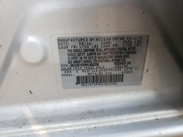 2017 NISSAN 200SX BASE 3N1CN7AP8HL803336