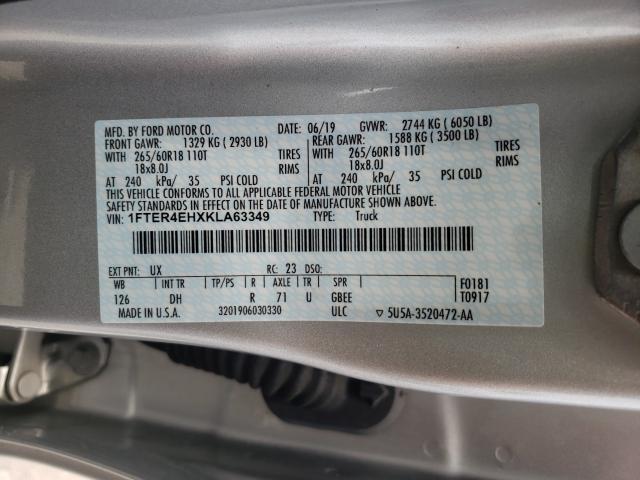 2019 FORD RANGER XL 1FTER4EHXKLA63349