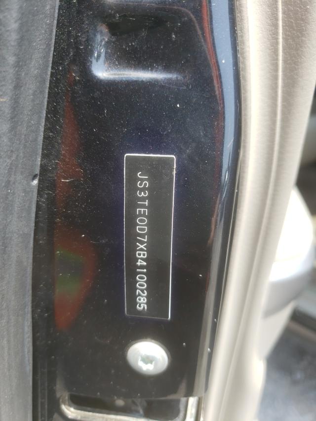 2011 SUZUKI GRAND VITA JS3TE0D7XB4100285