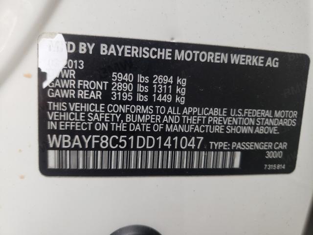2013 BMW 750LI WBAYF8C51DD141047