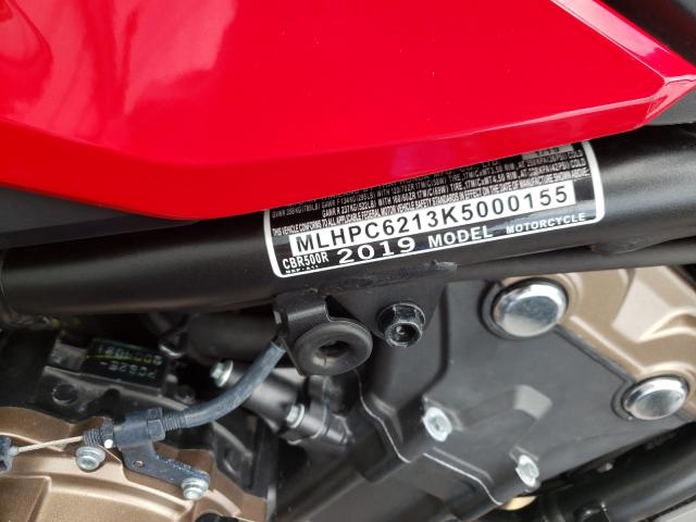 2019 HONDA CBR500 R MLHPC6213K5000155