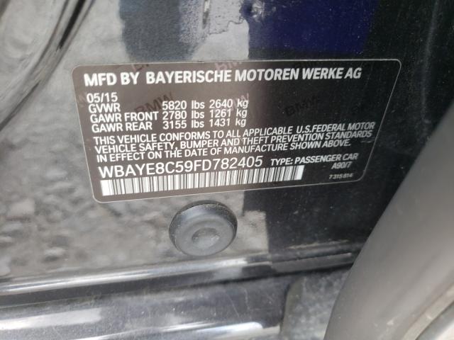 2015 BMW 750LI WBAYE8C59FD782405