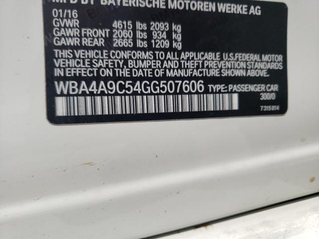 2016 BMW 428 I GRAN WBA4A9C54GG507606