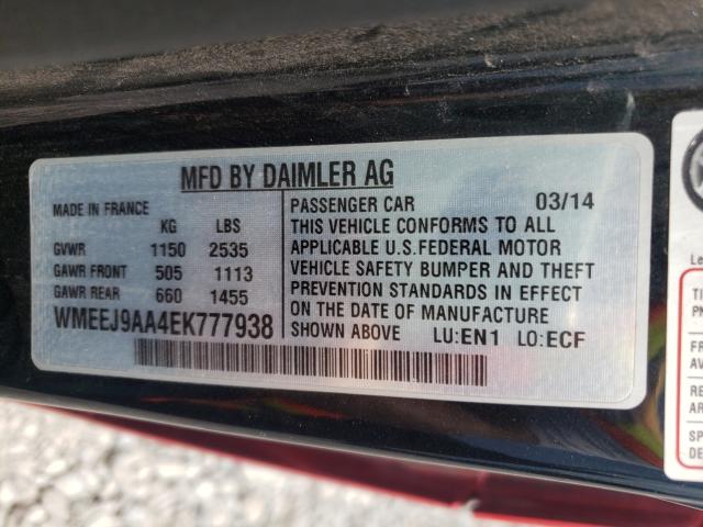 2014 SMART FORTWO WMEEJ9AA4EK777938