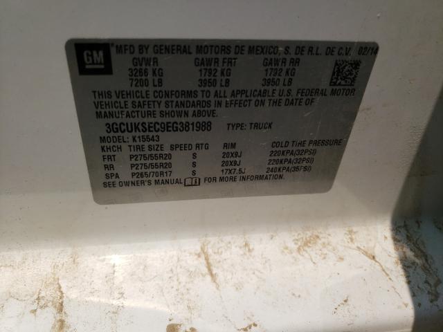 3GCUKSEC9EG381988 Chevrolet Silverado 2014. Фото: 9