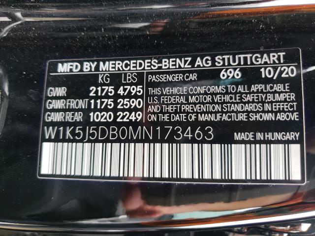 2021 MERCEDES-BENZ CLA 45 AMG W1K5J5DB0MN173463