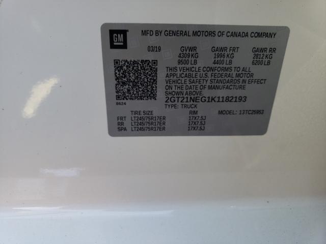 2019 GMC SIERRA C25 2GT21NEG1K1182193