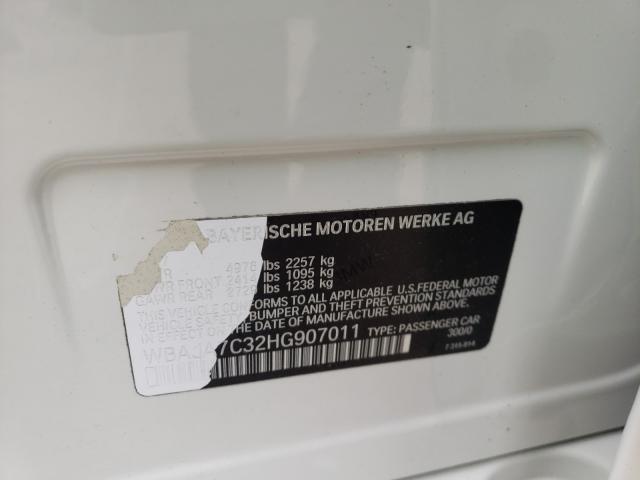 2017 BMW 530 XI WBAJA7C32HG907011