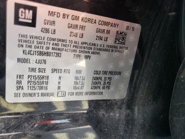 2017 BUICK ENCORE SPO KL4CJ1SB6HB017393