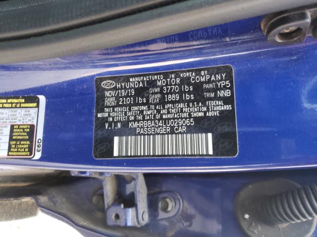 2020 HYUNDAI VENUE SE KMHRB8A34LU029065